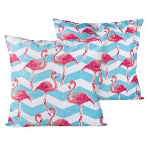 Povlak na polštářek Flamingo, 2x 40 x 40 cm