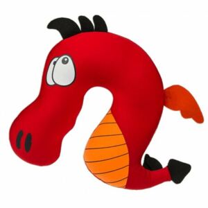 Modom Dětský cestovní polštářek Comic Animal red, 27 x 25 cm