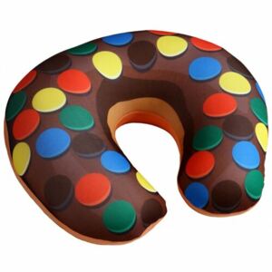 Modom Cestovní polštářek Donut lentilky, 30 x 30 cm