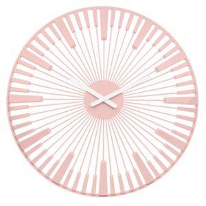 Koziol Nástěnné hodiny Piano růžová, pr. 45 cm