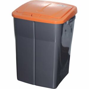 Koš na tříděný odpad oranžové víko; 51 x 36 x 36,5 cm; 45 l; plast
