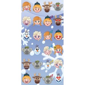 Jerry Fabrics Osuška Emoji Ledové království Frozen, 70 x 140 cm