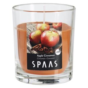 SPAAS Vonná svíčka ve skle Apple Cinnamon, 7 cm