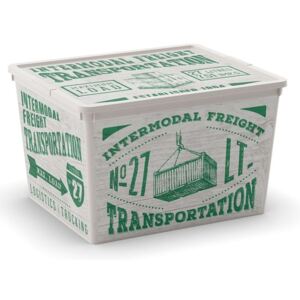KIS Dekorační úložný box C-Box Wood Cube, 27 l