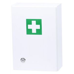 ŠTĚPAŘ Nástěnná lékárnička malá prázdná – dekor bílá