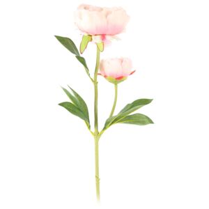 Umělá květina Pivoňka světle růžová, 58 cm
