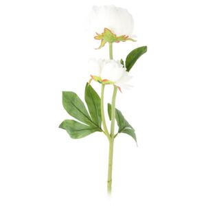 Umělá květina Pivoňka bílá, 58 cm