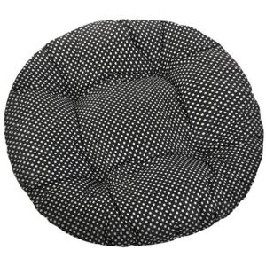 Bellatex Sedák Adéla kulatý prošívaný Puntík černá, 40 cm