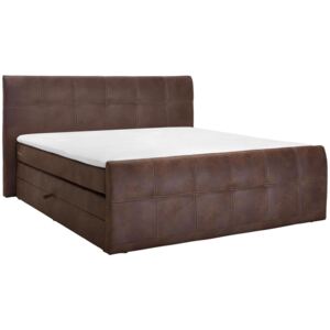 XXXLutz POSTEL BOXSPRING, 180/200 cm, textil, světle hnědá Carryhome - Postele boxspring - 002220015101