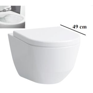 Závěsné WC Laufen Laufen Pro, zadní odpad, 49cm H8209650000001