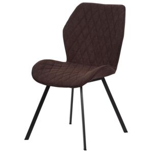 ŽIDLE, hnědá, černá - Čalouněné židle