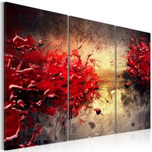 Obraz na plátně Bimago - Red splash 120x80 cm