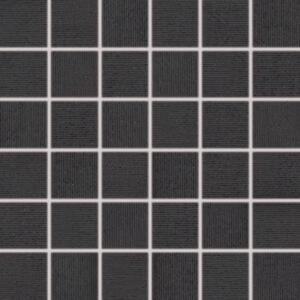 Mozaika Rako Tendence černá 30x30 cm pololesk WDM06052.1