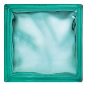 Luxfera Glassblocks turquoise 19x19x8 cm sklo 1908WTURQUOISE