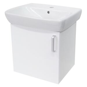 Koupelnová skříňka s umyvadlem Naturel Vario Dekor 55x44 cm bílá VARIO55BIBL