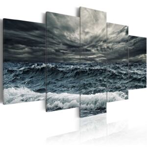 Obraz na plátně Bimago - Bouře na moři 200x100 cm
