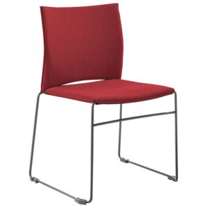 ŽIDLE, šedá, červená Abc - Jídelní židle