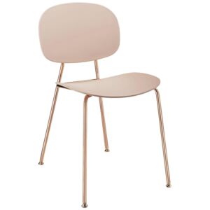 ŽIDLE, měděné barvy, béžová Abc - Jídelní židle