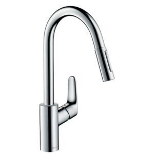 Dřezová baterie stojánková Hansgrohe Focus s vytahovací sprškou 31815000