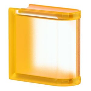 Luxfera Glassblocks MiniGlass meruňková 15x15x8 cm sklo MGSLEAPR