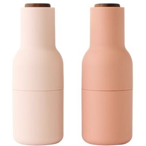 Set dvou pudrově růžových silikonových mlýnků na sůl a pepř MENU GRINDER 20,5 cm