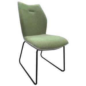 ŽIDLE, šedá, zelená Novel - Jídelní židle