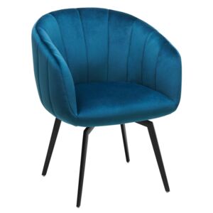 ŽIDLE, modrá, černá Ambia Home - Čalouněné židle