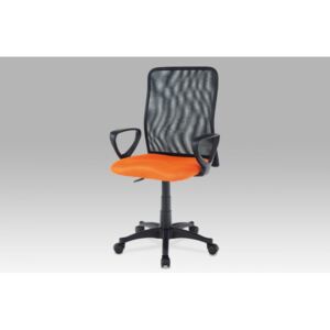Kancelářská židle, látka MESH oranžová / černá, plyn.píst KA-B047 ORA Autronic