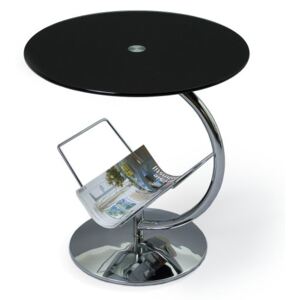 Konferenční stolek ALMA sklo černé Halmar