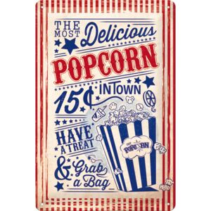 Nostalgic Art Plechová cedule: Popcorn - 30x20 cm