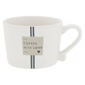 Bastion Collections Keramický hrnek White Small / Coffee with Love 150 ml