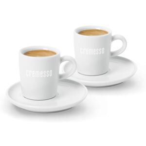Cremesso set 2 šálků na espresso s podšálky