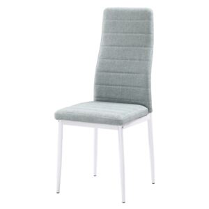 Židle, zelená látka / bílý kov, COLETA NOVA 0000201239 Tempo Kondela