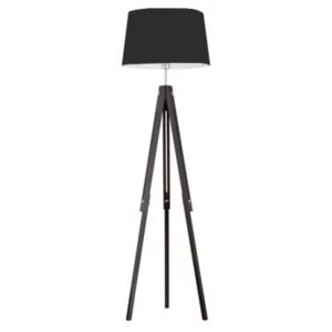 Lampa Lorenzo wood (černá, 157 cm)