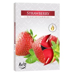 Vonné čajové svíčky Strawberry 6 ks (Bispol)