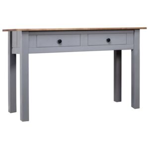Konzolový stolek šedý 100x40x73 cm masivní borovice řada Panama