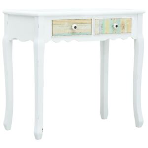 Konzolový stolek bílý 80 x 40 x 74 cm dřevo