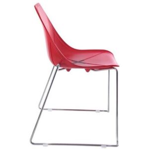 Moderní židle X na podnoži lyže