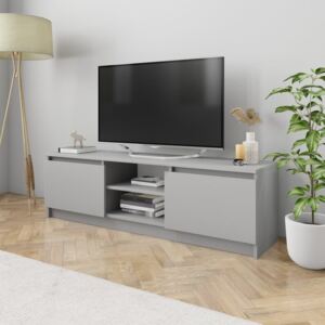 TV stolek šedý 120 x 30 x 35,5 cm dřevotříska