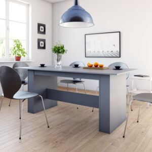 Jídelní stůl šedý 180 x 90 x 76 cm dřevotříska
