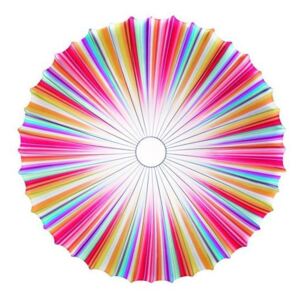 Axolight Muse, designové svítidlo z multicolor textilu, 3x100W, prům. 120cm