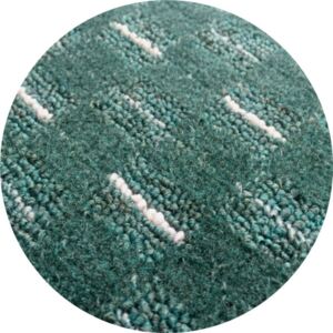 Vopi koberce AKCE: 57x57 (průměr) kruh cm Kusový koberec Valencia zelená kulatý - 57x57 (průměr) kruh cm