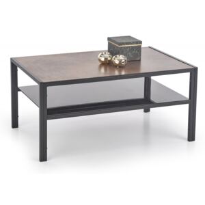 Konferenční stolek OMEGA imitace kámen / černá Halmar
