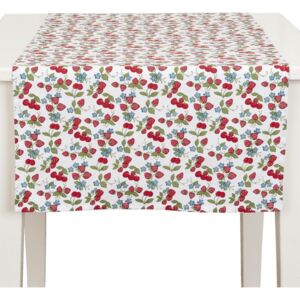 Běhoun na stůl Strawberries And Cherries - 50*140 cm Clayre & Eef