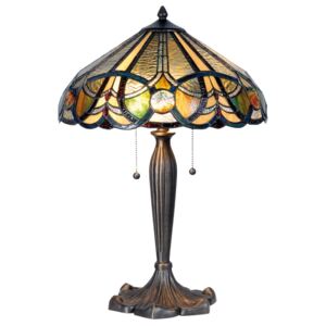 Stolní lampa Tiffany - Ø 41*61 cm 2x E27