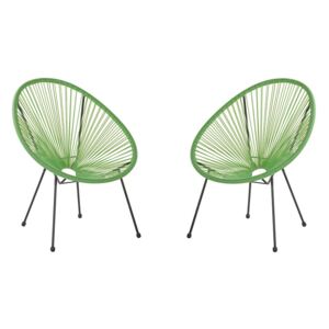 Set 2 ks. židlí ALVAREZ II (zelená). Akce -22%.. Vlastní profesionální přeprava až k Vám domů 1026918