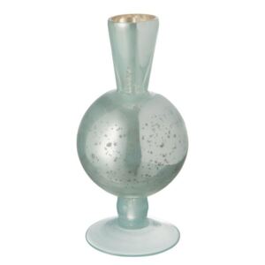 Skleněná váza Nacre mint - 9 × 9 × 16 cm J-Line