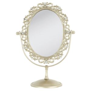 Kosmetické zrcadlo zlaté - 20*11*27 cm