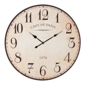 Nástěnné hodiny CAFE DE PARIS - Ø 100*5 cm