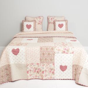 Patchwork přehoz na dvoulůžkové postele Roses Hearts - 300*260 Clayre & Eef